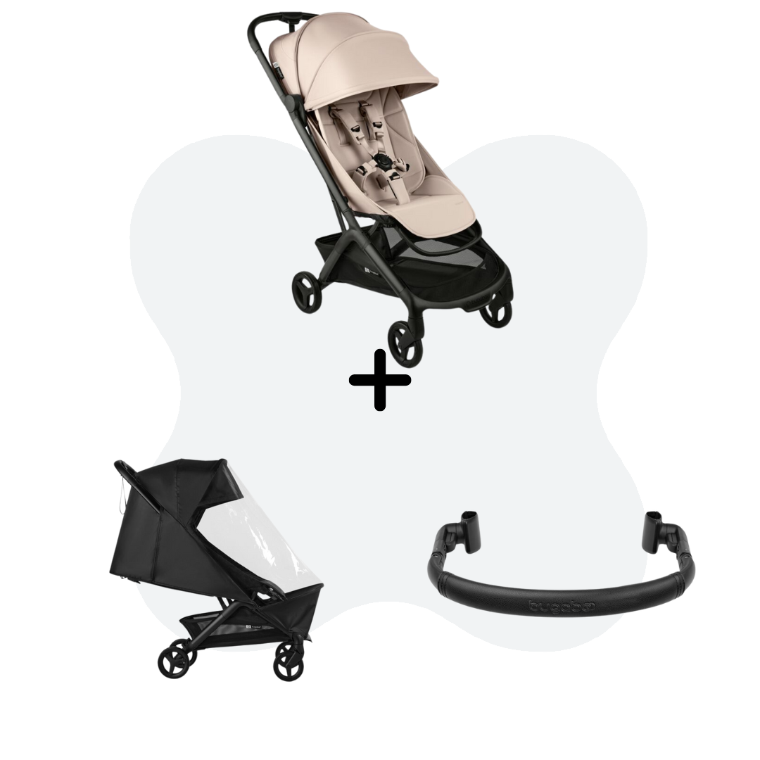 Bugaboo Butterfly 2 Black - Desert Taupe Essential Bundle