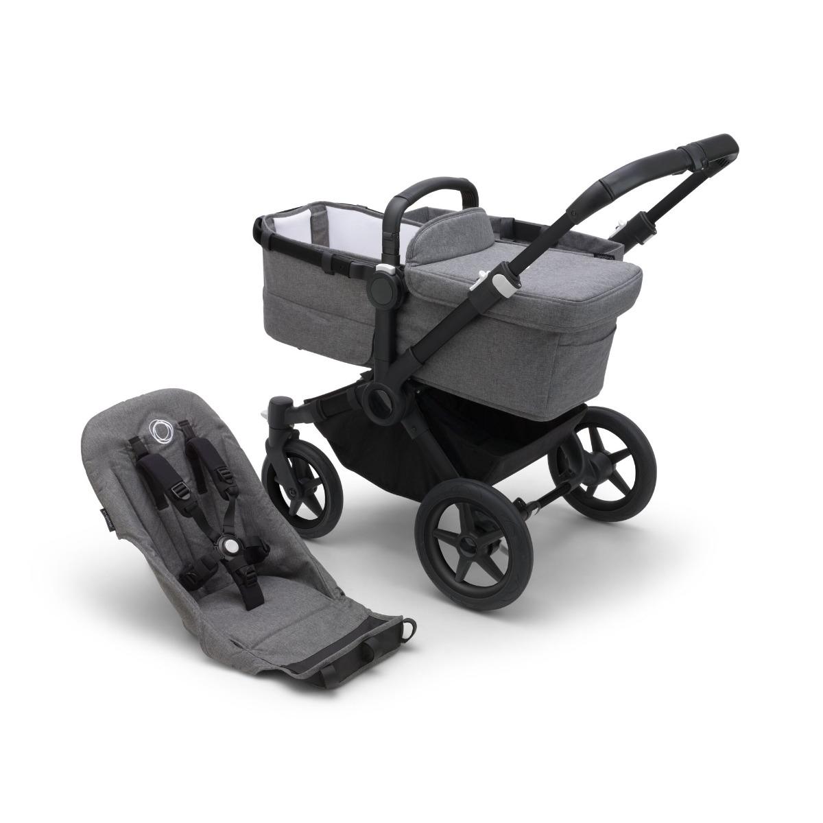 Bugaboo Donkey 5 Base Black  Grey Melange