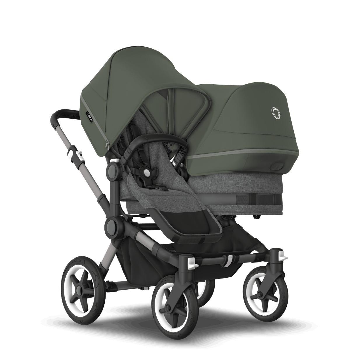 Bugaboo Donkey 5 Duo Graphite Grey Melange Forest Green