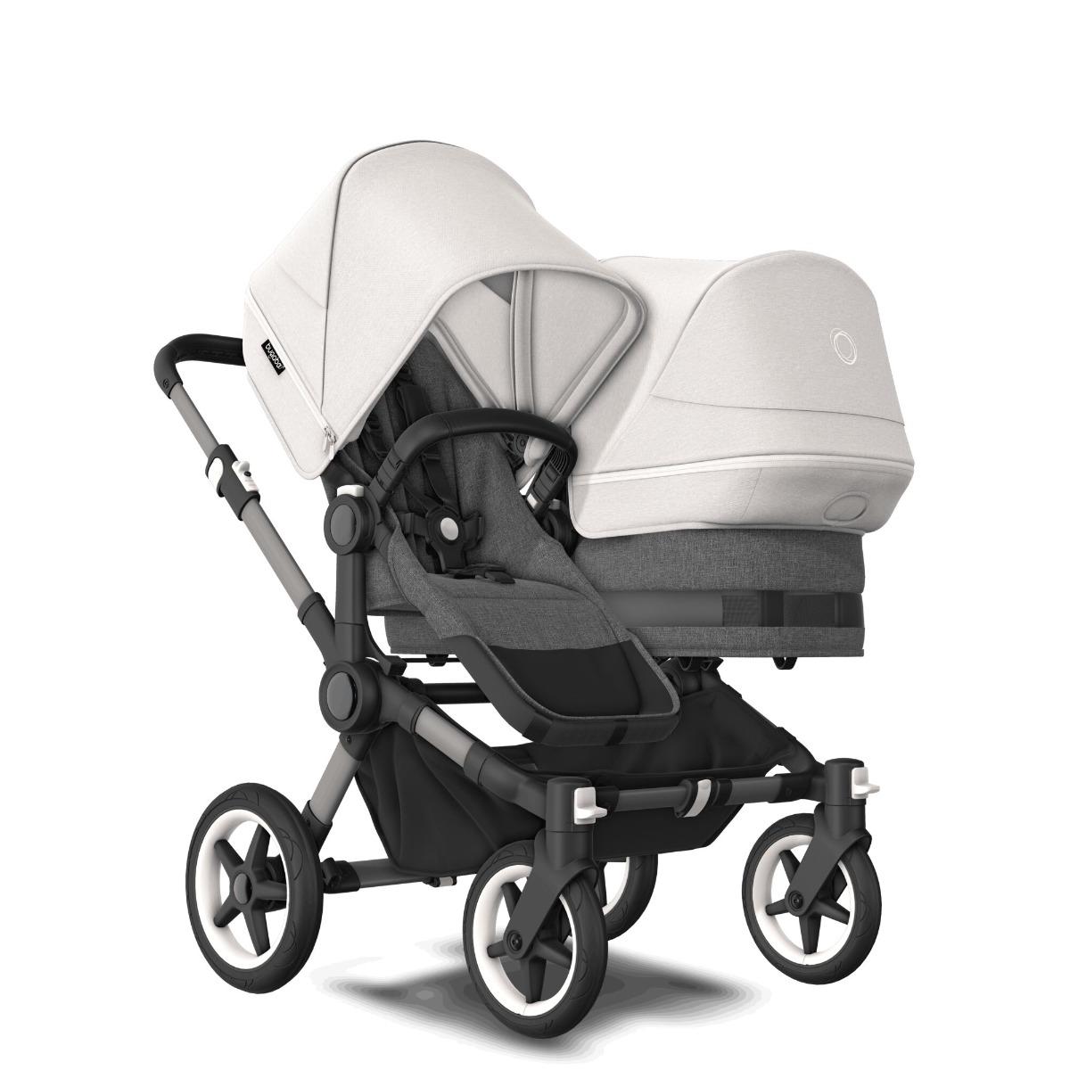 Bugaboo Donkey 5 Duo Graphite Grey Melange Misty White