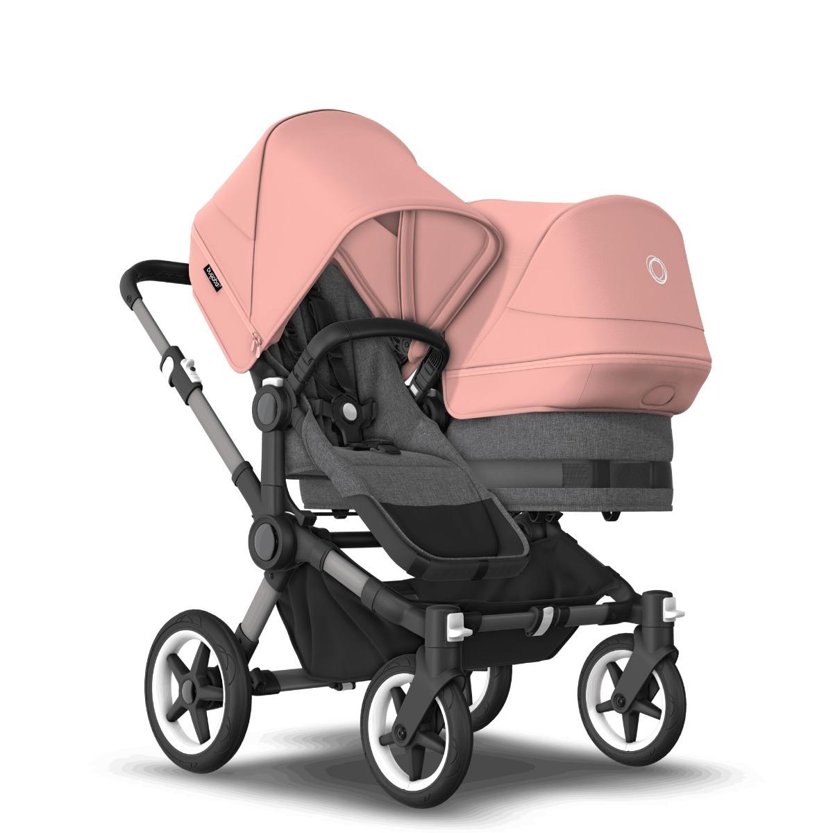 Bugaboo Donkey 5 Duo Graphite Grey Melange Morning Pink