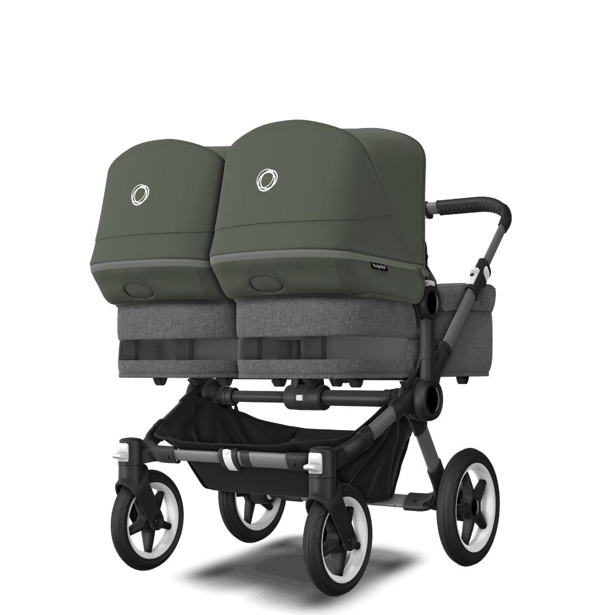bugaboo-donkey-5-twin-graphite-grey-melange-forest-green