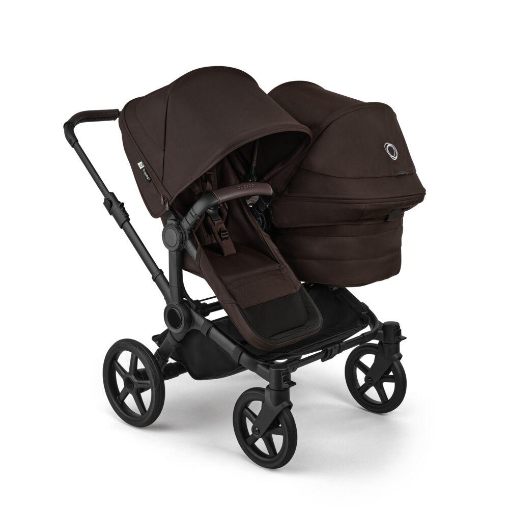 Bugaboo Donkey 6 Duo Black - Cocoa Brown
