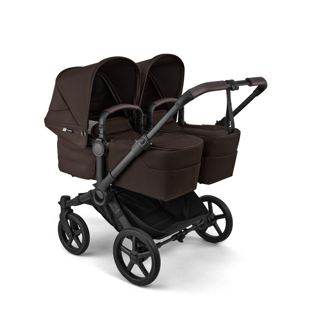 Bugaboo Donkey 6 Twin Black - Cocoa Brown