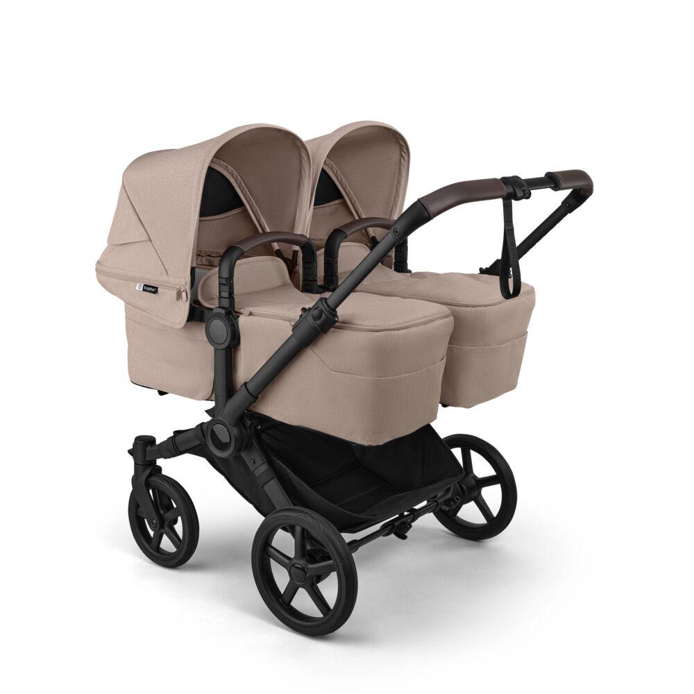 Bugaboo Donkey 6 Twin Black - Desert Taupe Melange