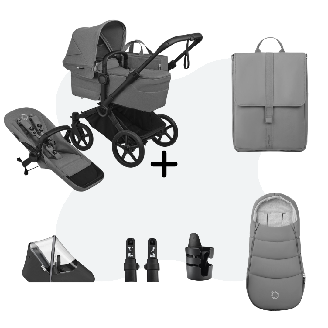 Bugaboo Donkey 6 Single Essentiële bundel Moon Grey