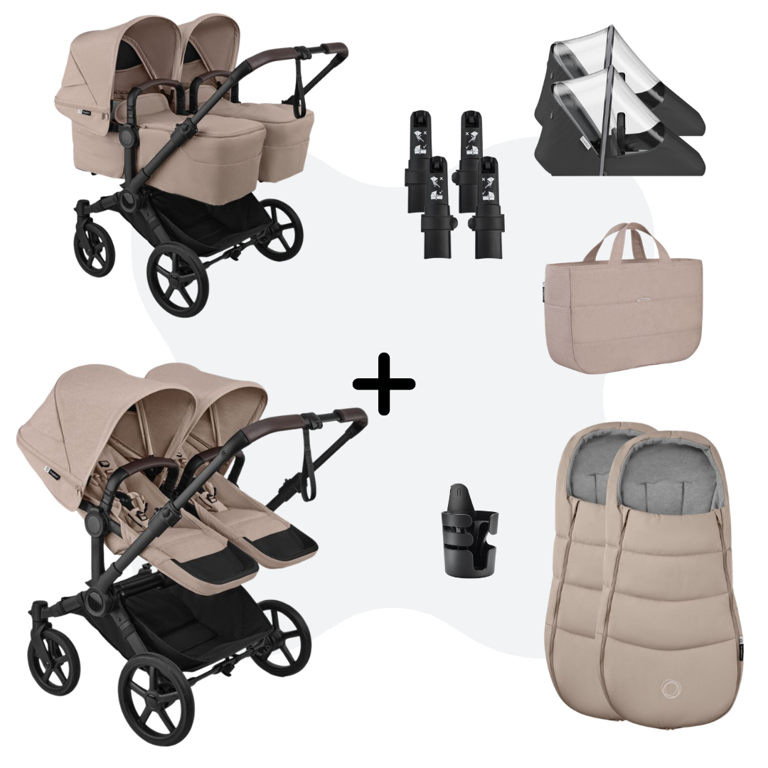 Bugaboo Donkey 6 Twin Essential Bundle Desert Taupe Melange