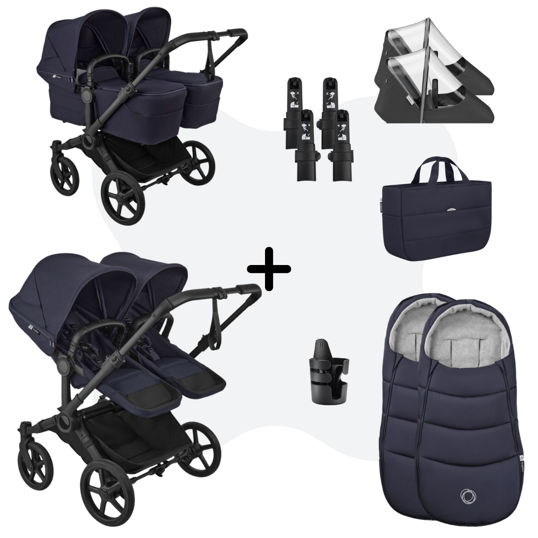 Bugaboo Donkey 6 Twin Essential Bundle Deep Indigo