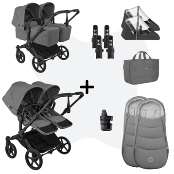 Bugaboo Donkey 6 Twin Essential Bundle Moon Grey