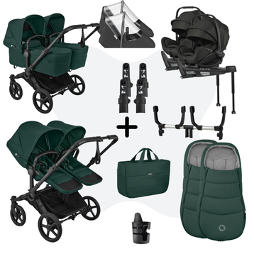 Bugaboo Donkey 6 Twin Ultieme newborn Bundel Fern Green