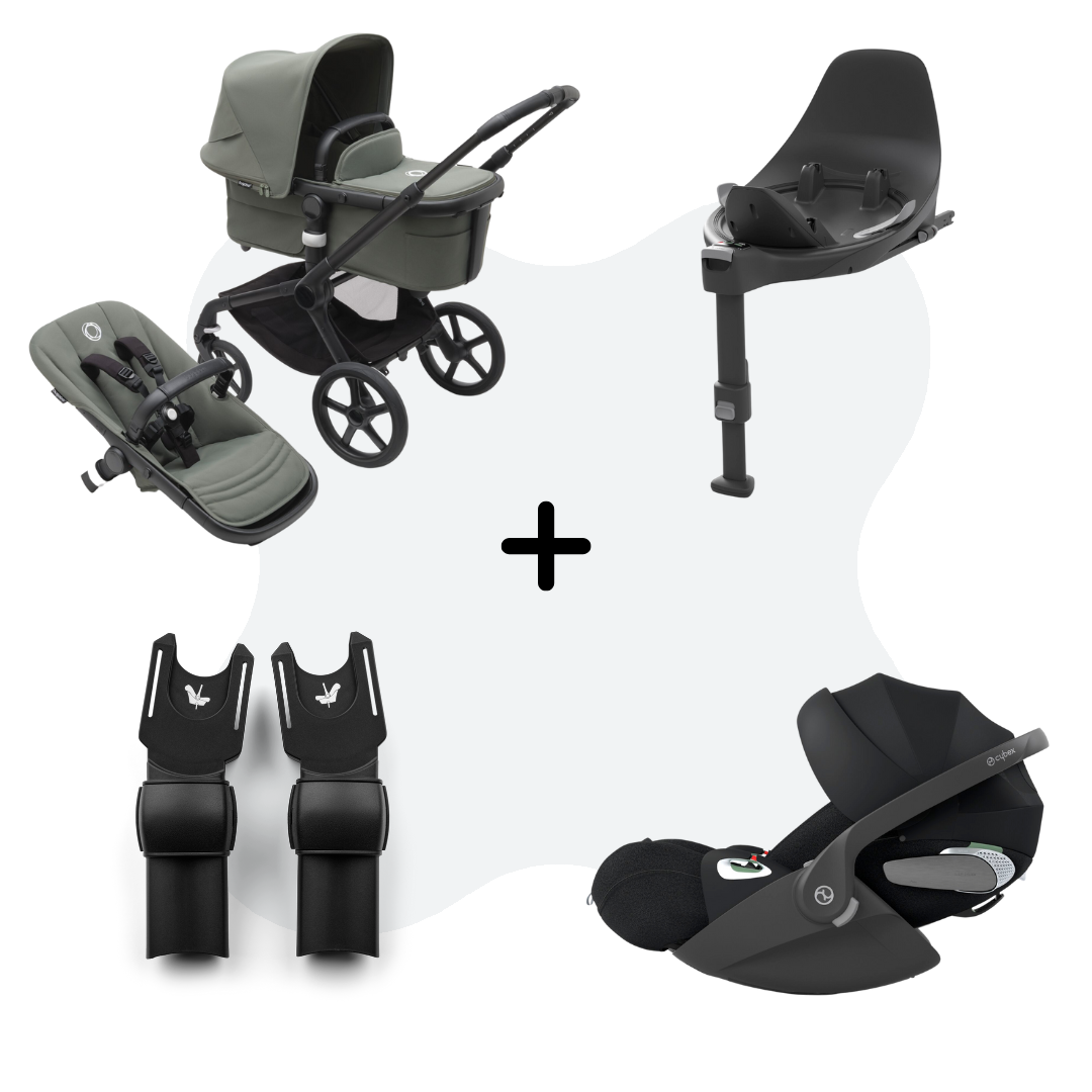 Bugaboo Fox 5 Black - Forest Green 4-in-1 Travelsystem Cloud T