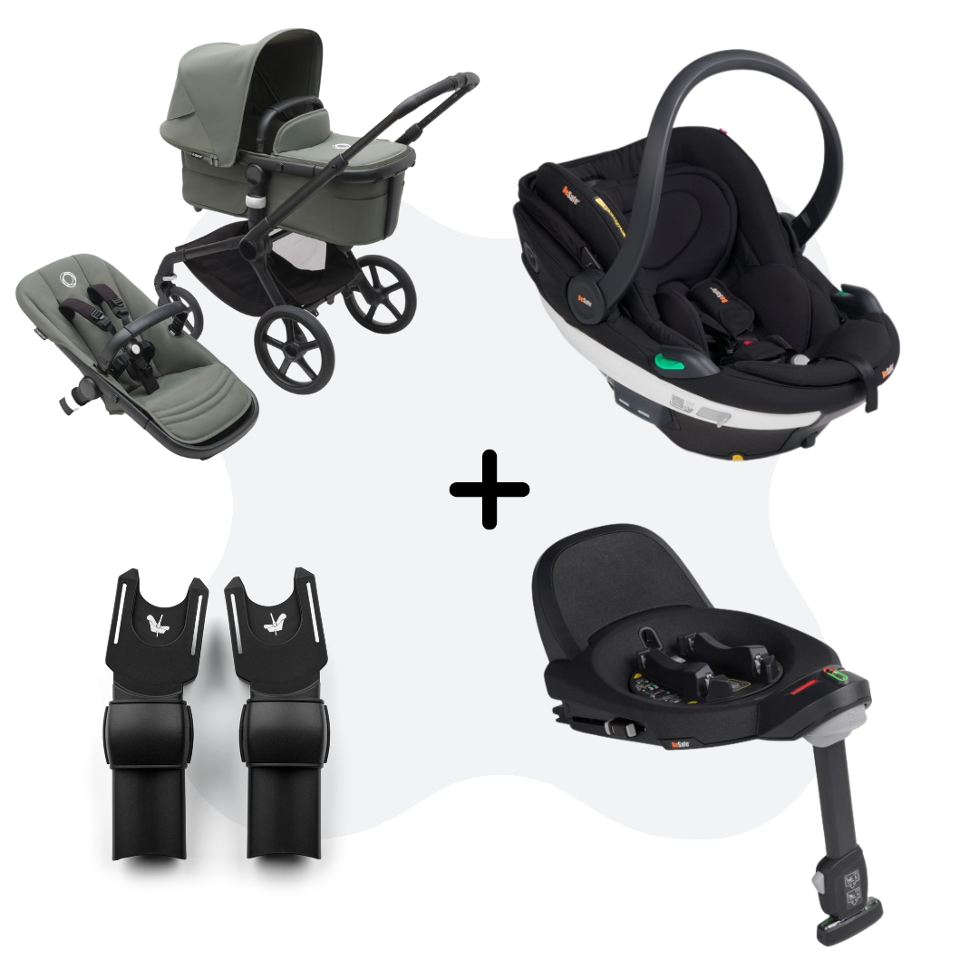 Bugaboo Fox 5 Black - Forest Green 4-in-1 Travelsystem BeSafe Go Beyond