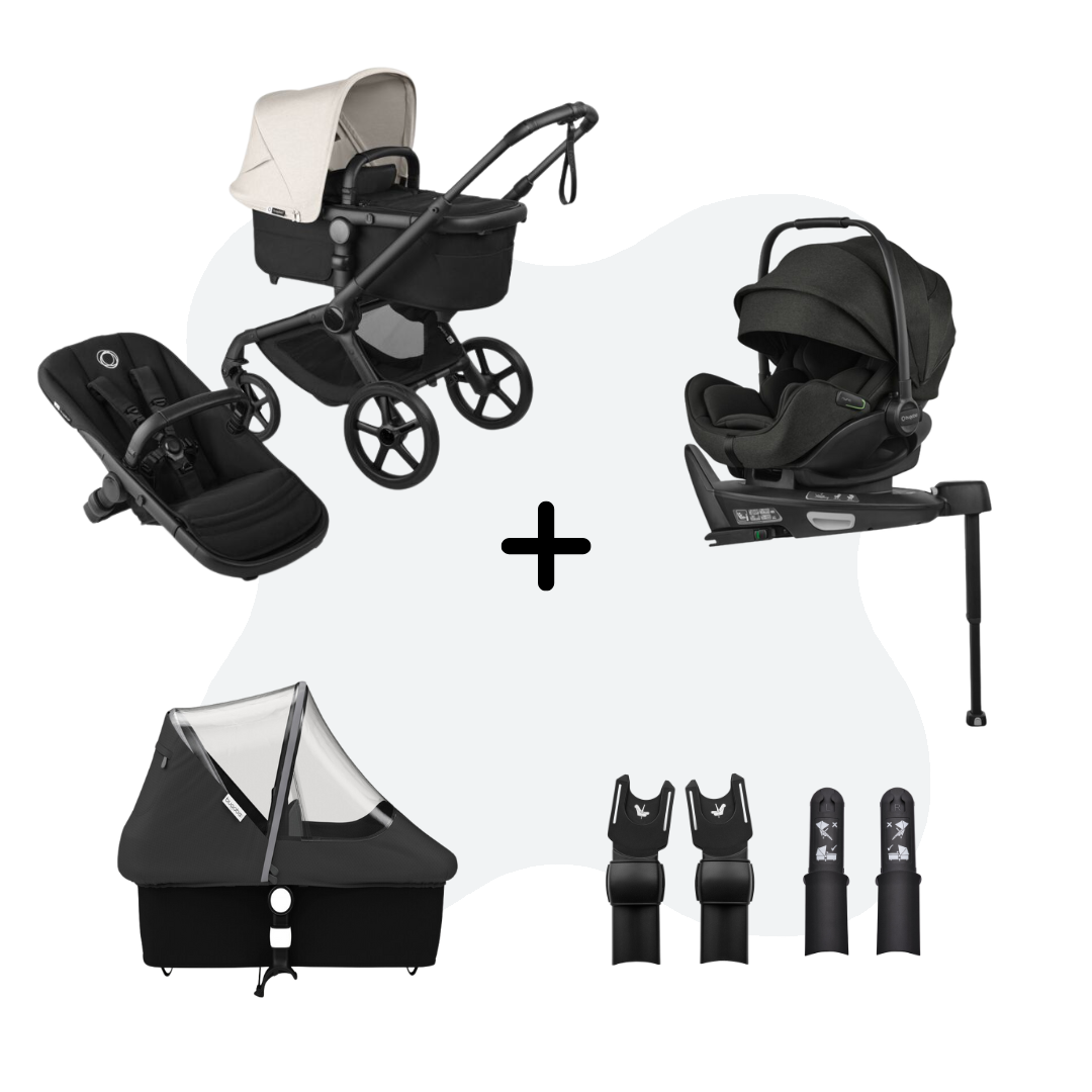 Bugaboo Fox 5 Renew 4-in-1 Travelsystem Heritage Black - Misty Otter