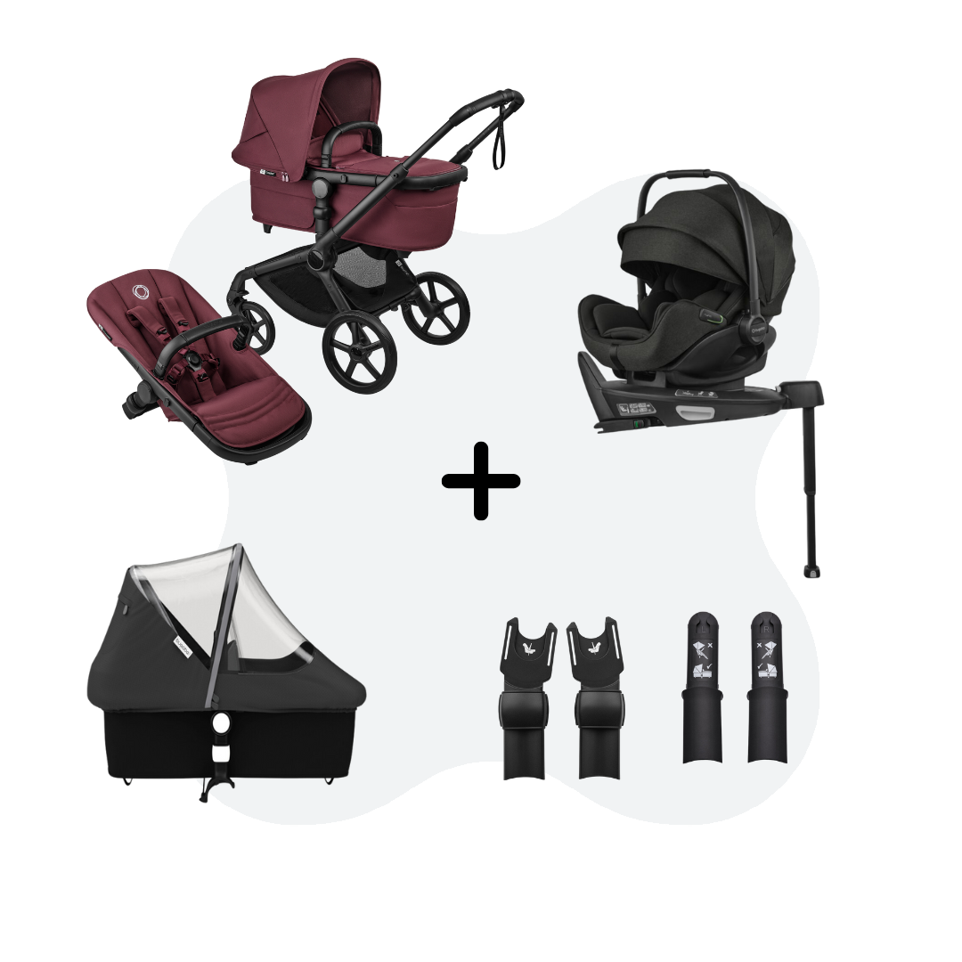 Bugaboo Fox 5 Renew 4-in-1 Travelsystem Dark Cherry Otter