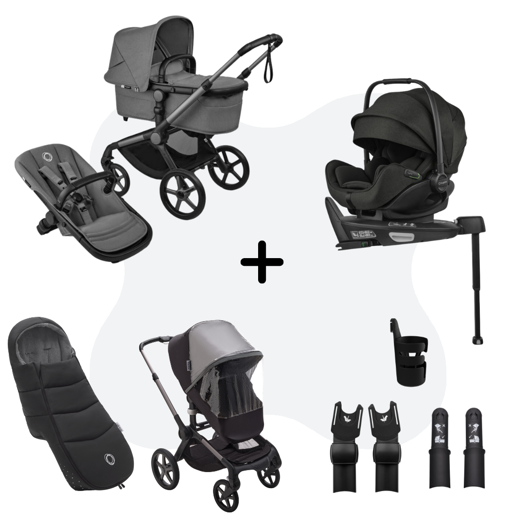 Bugaboo Fox 5 Renew Ultimate Newborn Bundle Moon Grey - Otter
