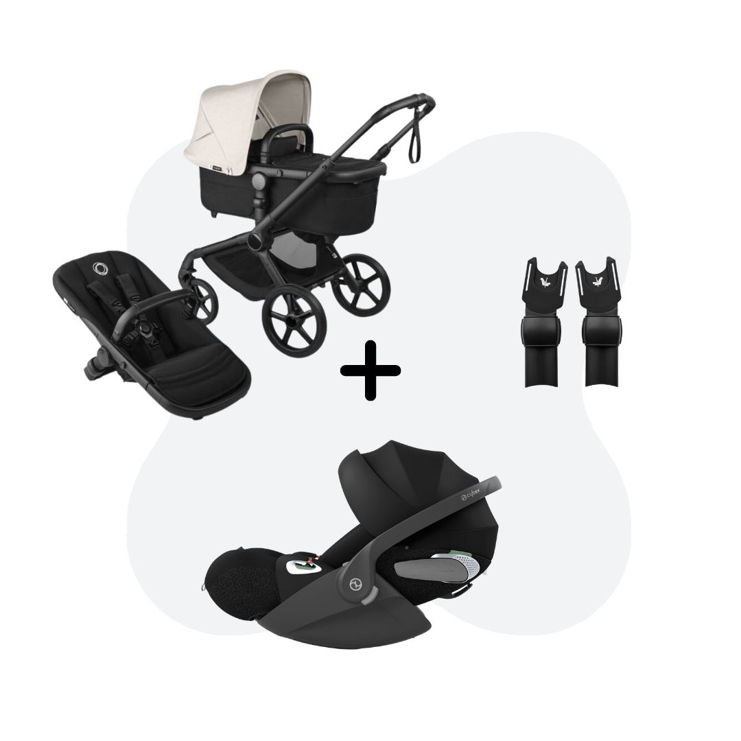 Bugaboo Fox 5 Renew Black Misty White 3in1 Travelsystem Cloud T