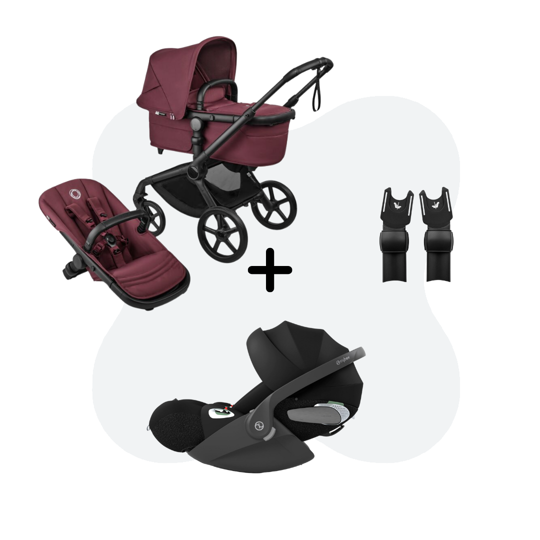 Bugaboo Fox 5 Renew Dark Cherry 3in1 Travelsystem Cloud T