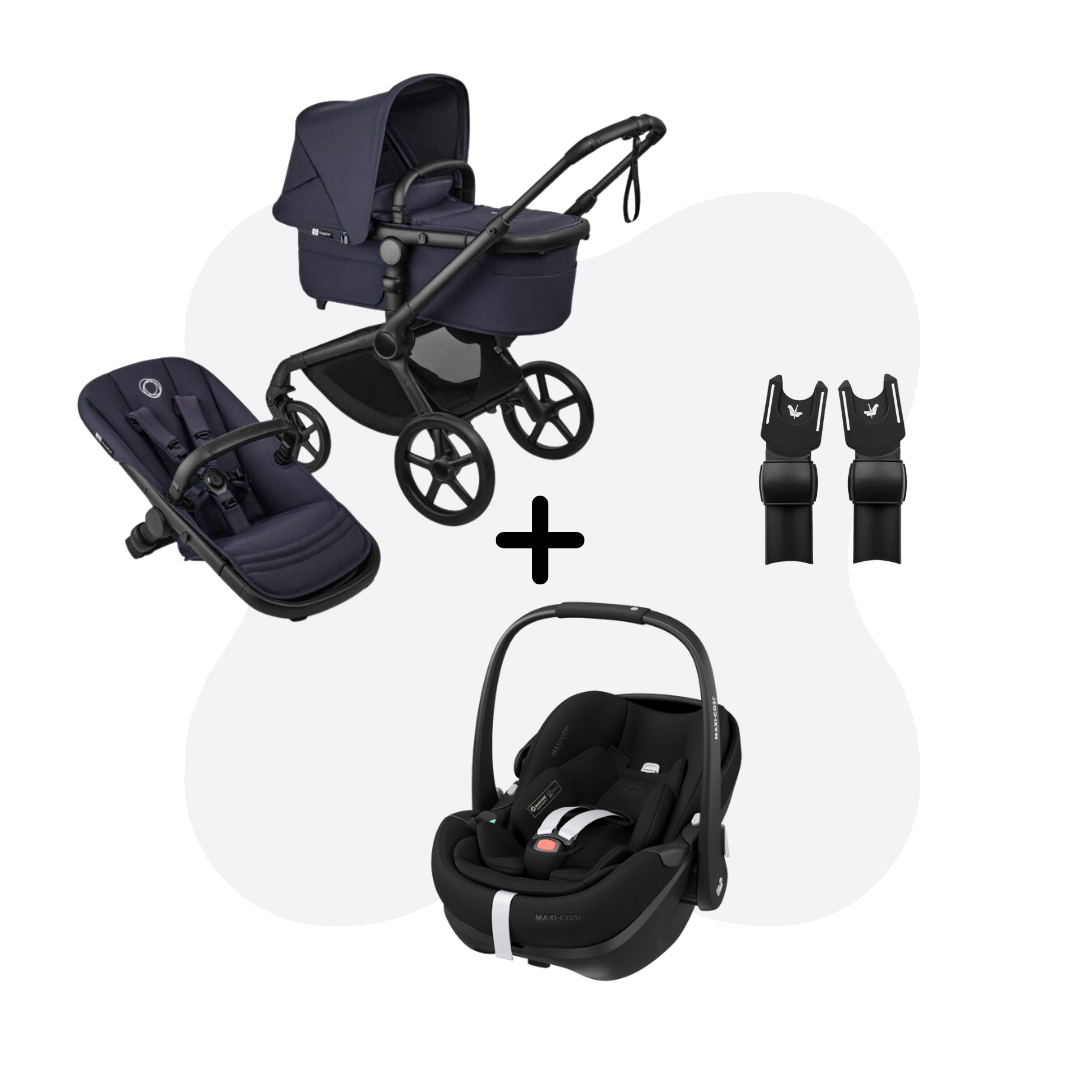 Bugaboo Fox 5 Renew Deep Indigo 3in1 Travelsystem Pebble 360 Pro2