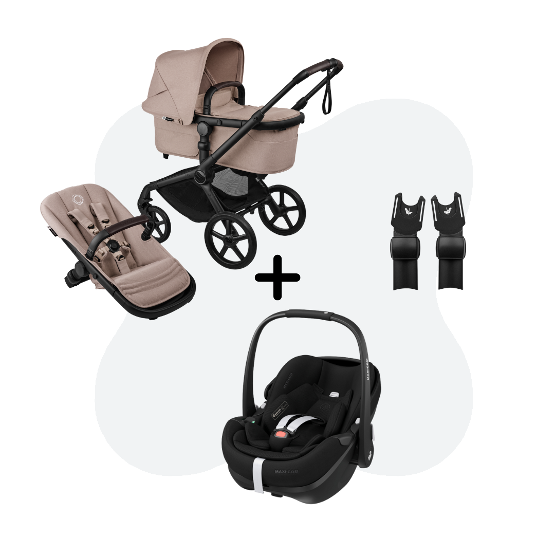 Bugaboo Fox 5 Renew Desert Taupe Melange 3in1 Travelsystem Pebble 360 Pro2