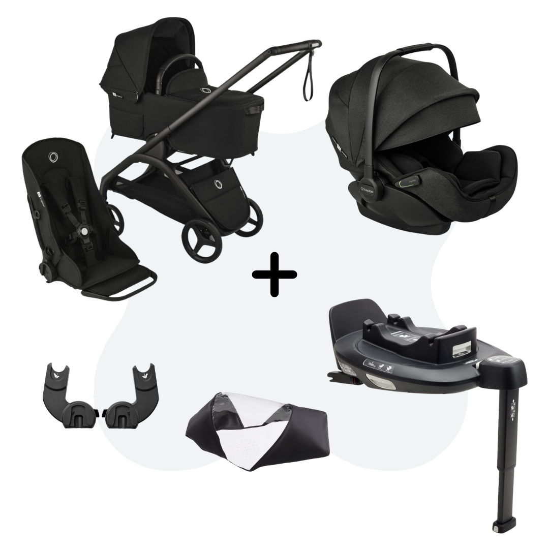 Bugaboo Dragonfly Black - Desert Taupe - 4in1 Travelsystem Otter