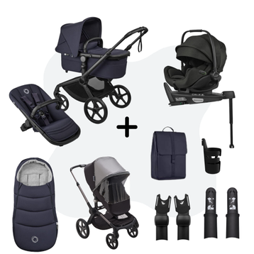 Bugaboo Fox 5 Renew Ultimate Newborn Bundle Deep Indigo - Otter