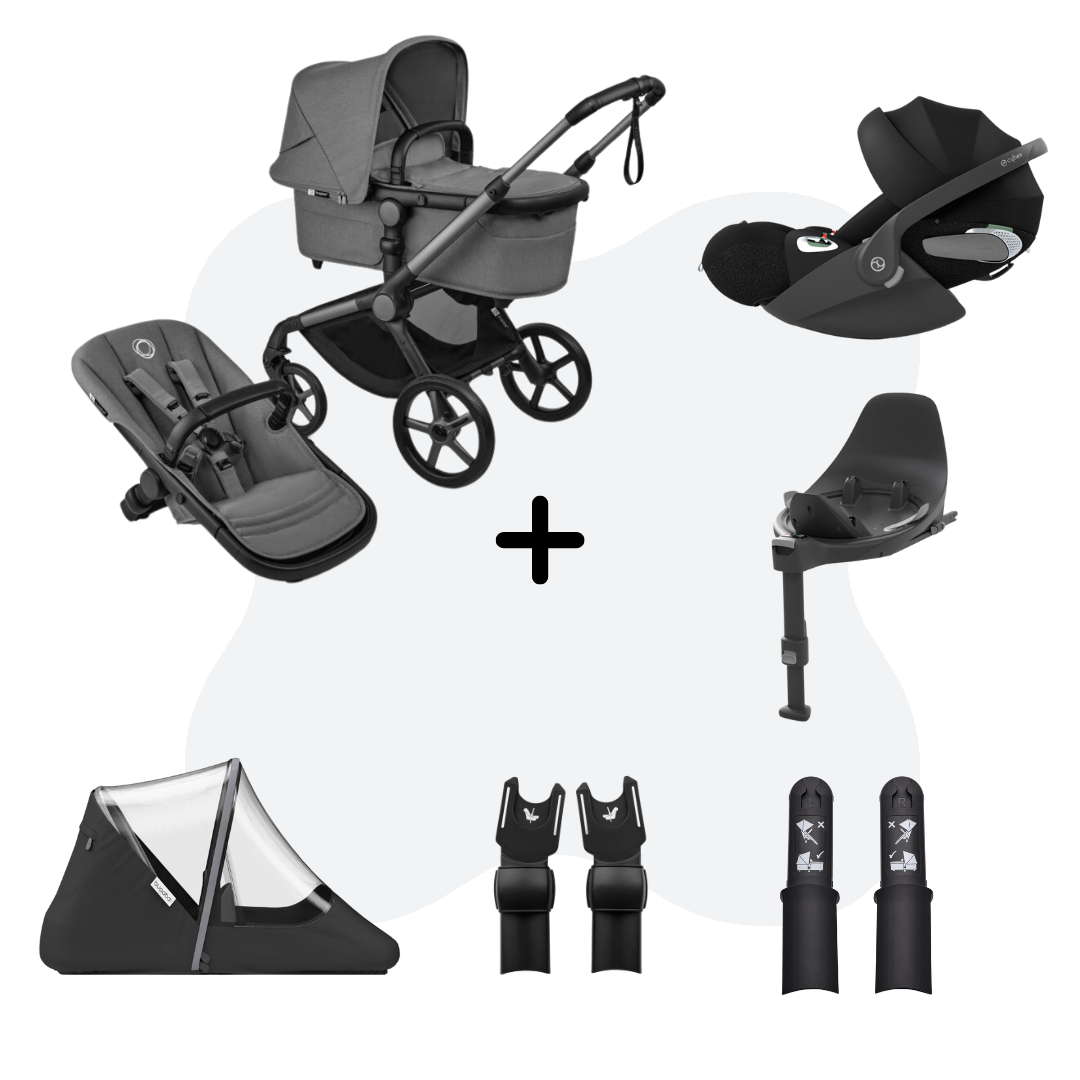 Bugaboo Fox 5 Renew Graphite - Moon Grey - 4in1 Travelsystem Cloud T