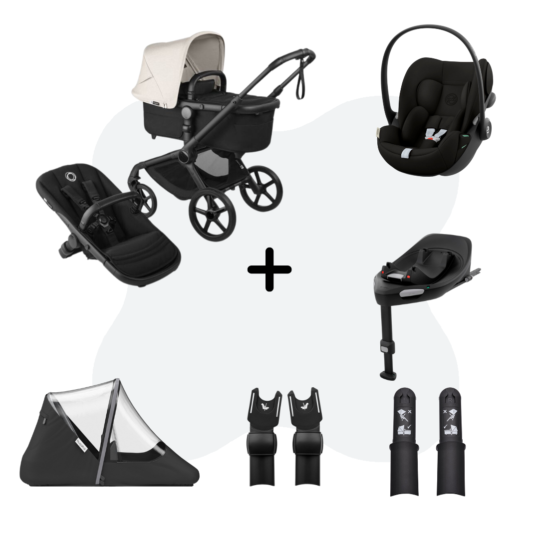 Bugaboo Fox 5 Renew Black - Heritage Black - Misty White - 4in1 Travelsystem Cloud G