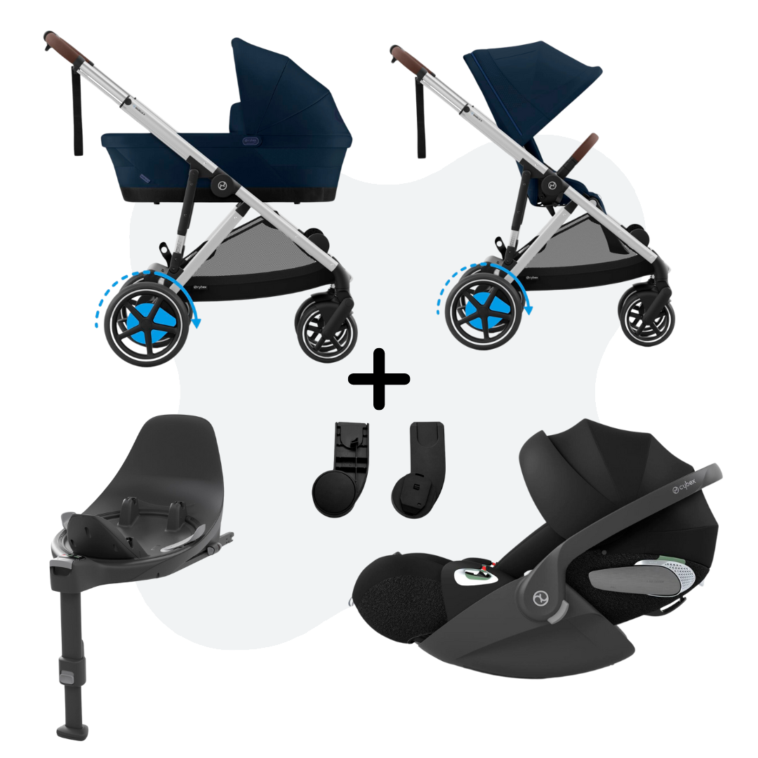 Cybex E-Gazelle S Mono 4in1 Travelsystem Ocean Blue Cloud T