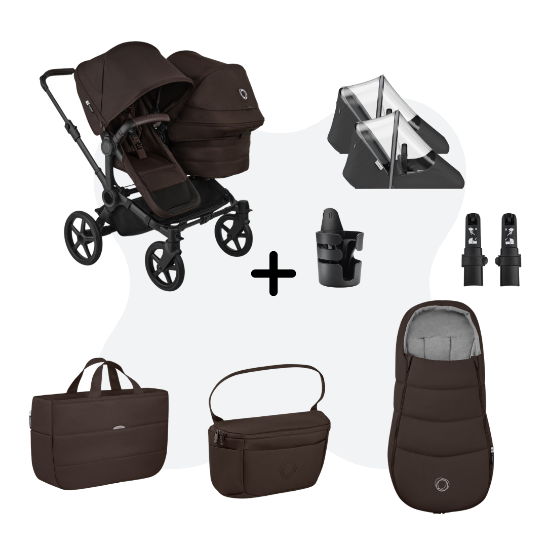 Bugaboo Donkey 6 Duo Essential Bundle Cocoa Brown