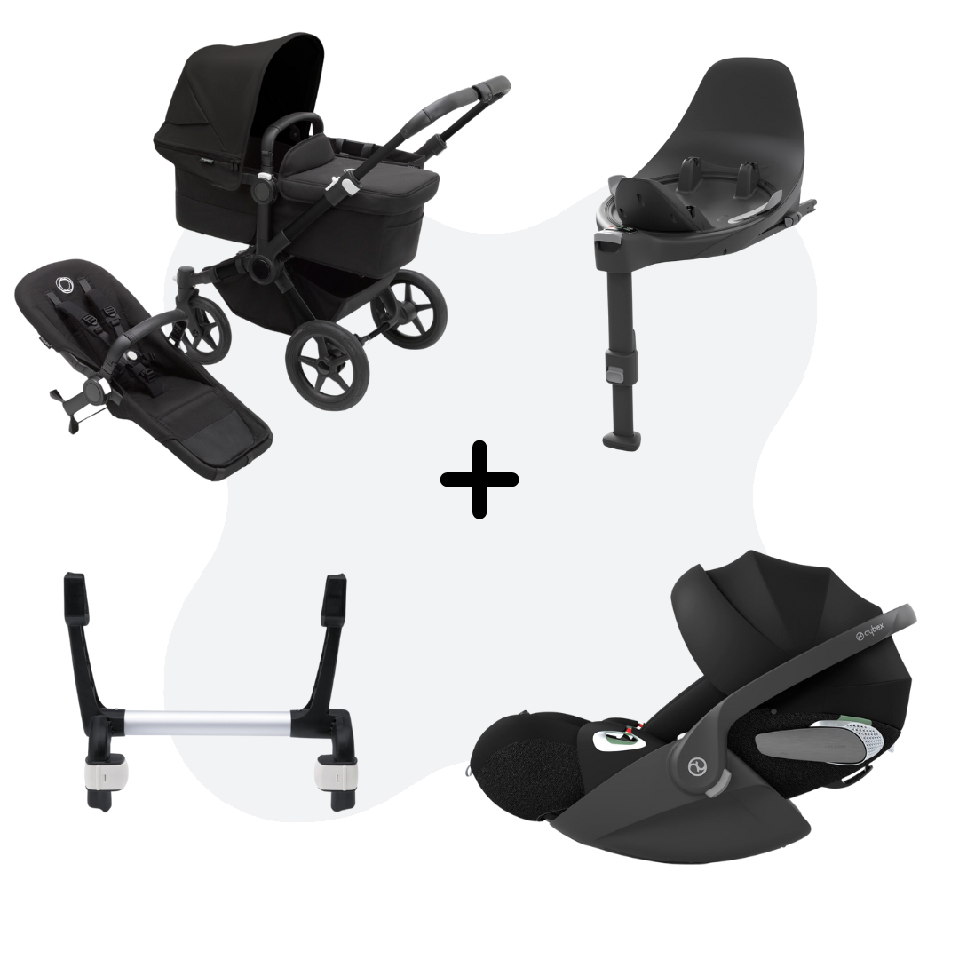 Bugaboo Donkey 5 Mono Black - Midnight Black 4-in-1 Travelsystem Cloud T