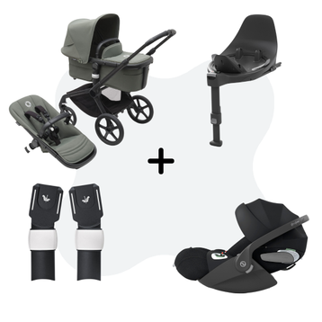 Bugaboo Fox 5 Black - Forest Green 4-in-1 Travelsystem Cloud T