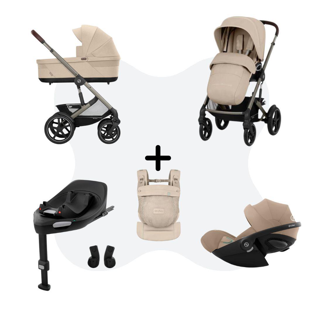 Cybex Talos S Lux 2026 Travelsystem 4in1 incl. Amya - Almond Beige Cloud G