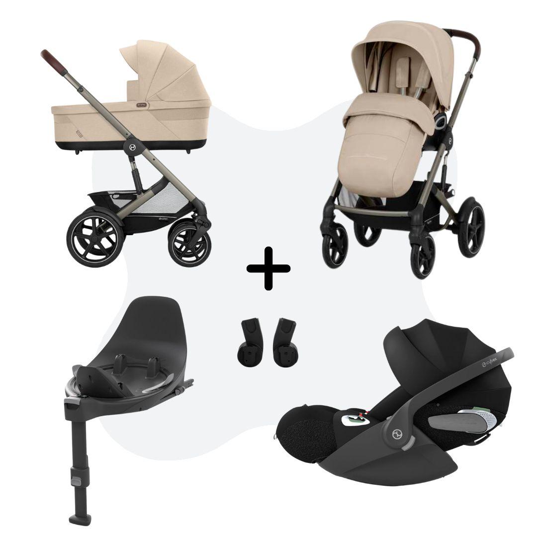 Cybex Talos S Lux 3 Travelsystem 4in1 Almond Beige Cloud T