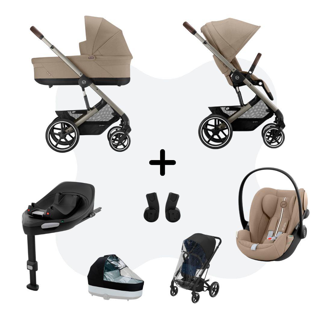Cybex Balios S Lux 2026 Travelsystem 4in1 All Weather Almond Beige Cloud G