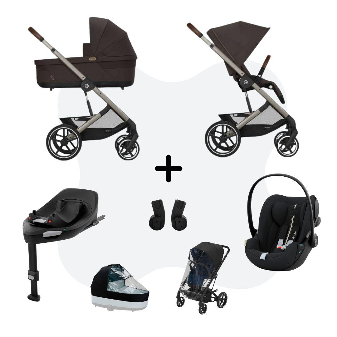 Cybex Balios S Lux 2026 Travelsystem 4in1 All Weather Chocolate Brown Cloud G