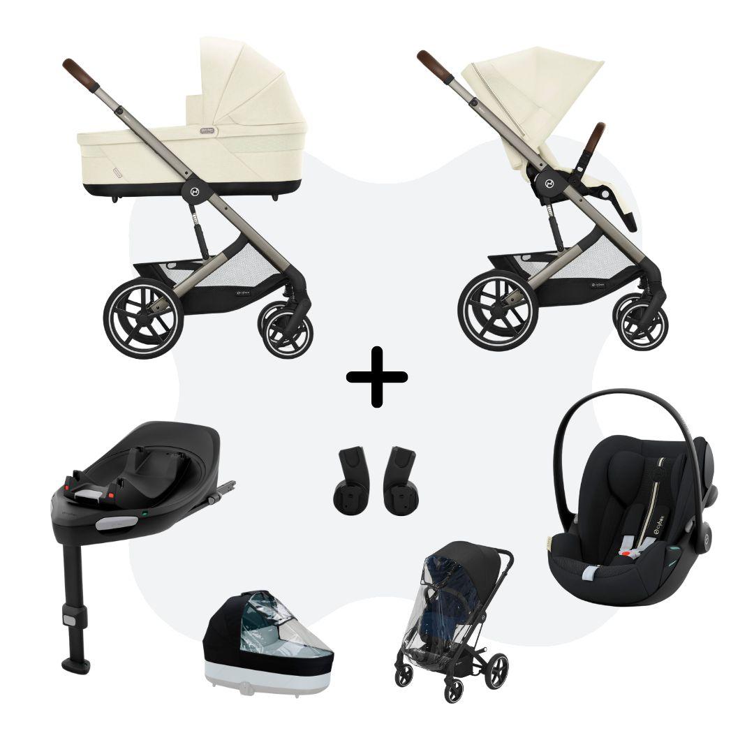 Cybex Balios S Lux 2026 Travelsystem 4in1 All Weather Seashell Beige Cloud G