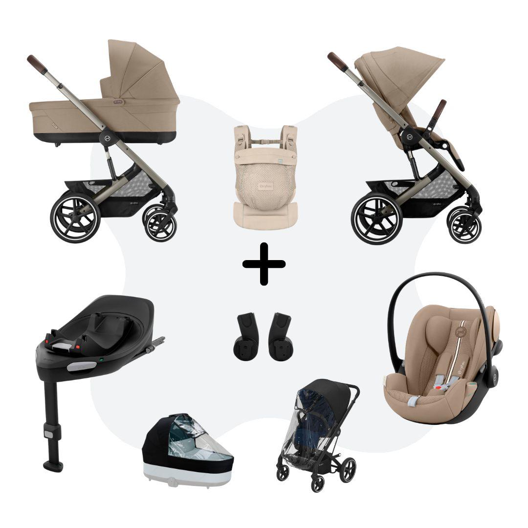Cybex Balios S Lux 2026 Travelsystem 4in1 All Weather incl. Amya Almond Beige Cloud G