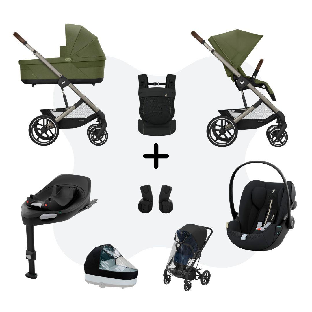 Cybex Balios S Lux 2026 Travelsystem 4in1 All Weather incl. Amya Moss Green Cloud G