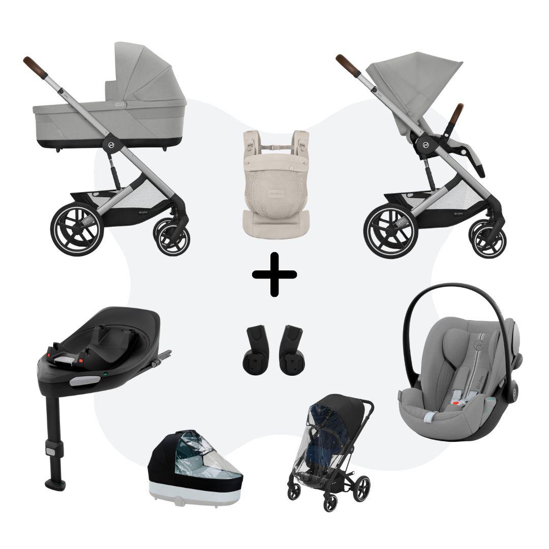 Cybex Balios S Lux 2026 Travelsystem 4in1 All Weather incl. Amya Stone Grey Cloud G
