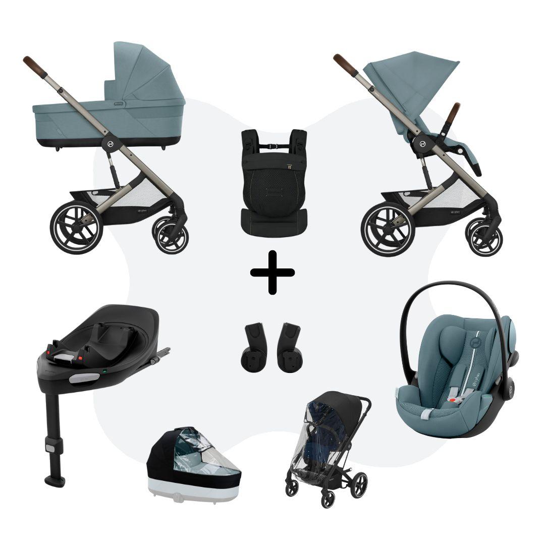 Cybex Balios S Lux 2026 Travelsystem 4in1 All Weather incl. Amya Stormy Blue Cloud G