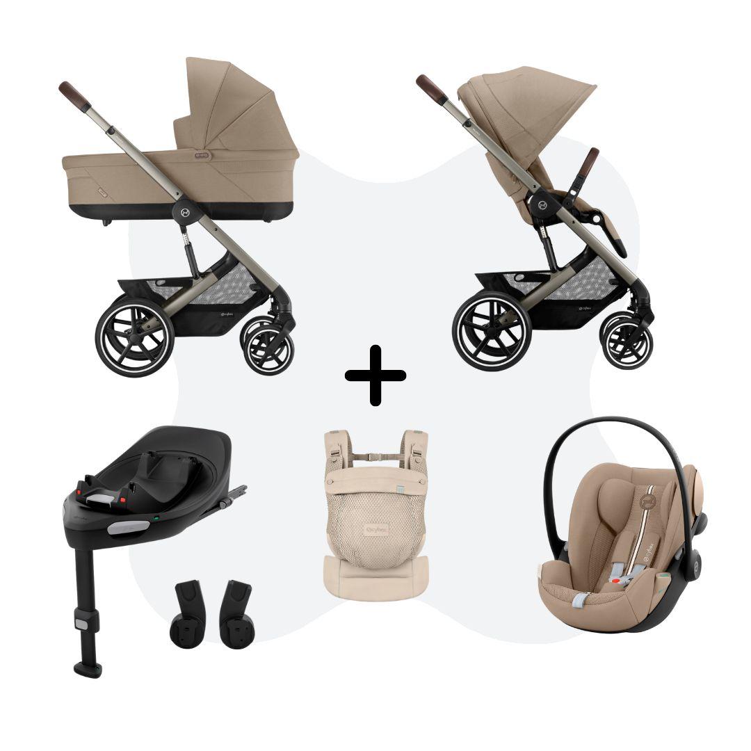 Balios S Lux 2026 Travelsystem 4in1 incl. Amya - Almond Beige Cloud G