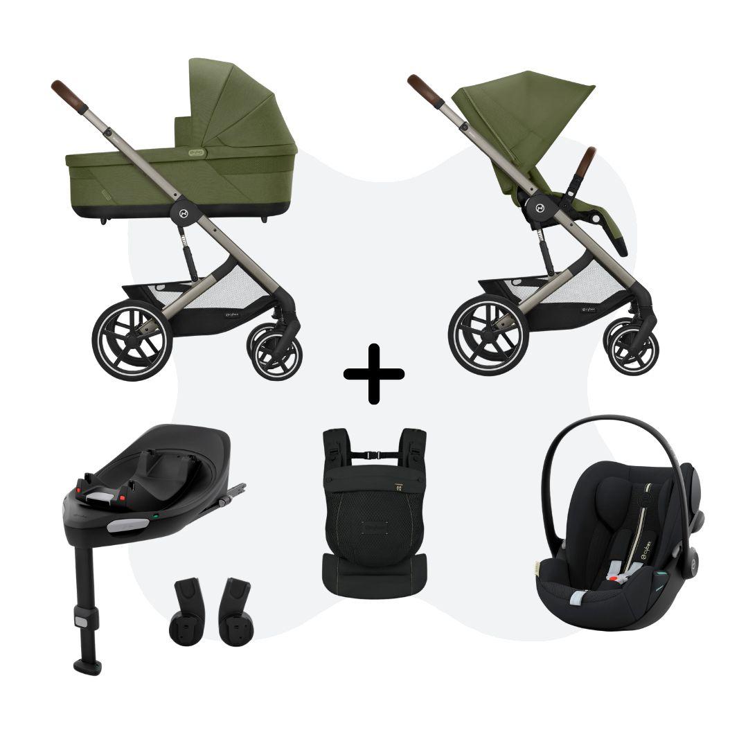 Balios S Lux 2026 Travelsystem 4in1 incl. Amya - Moss Green Cloud G