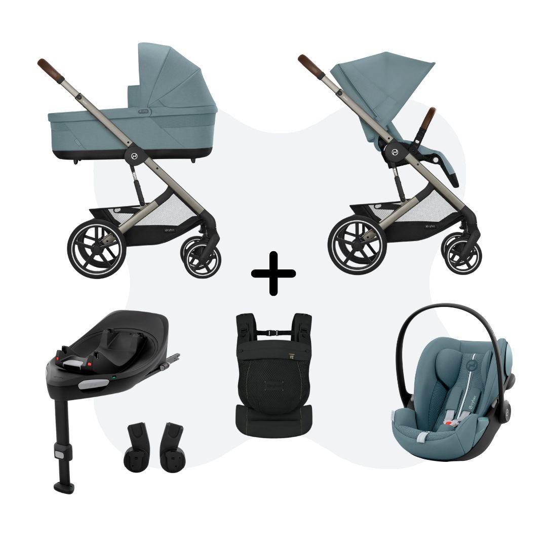 Balios S Lux 2026 Travelsystem 4in1 incl. Amya - Stormy Blue Cloud G