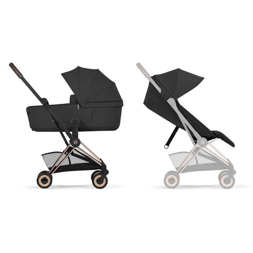 Cybex Coya Comfort Sepia Black - Rose Gold Complete