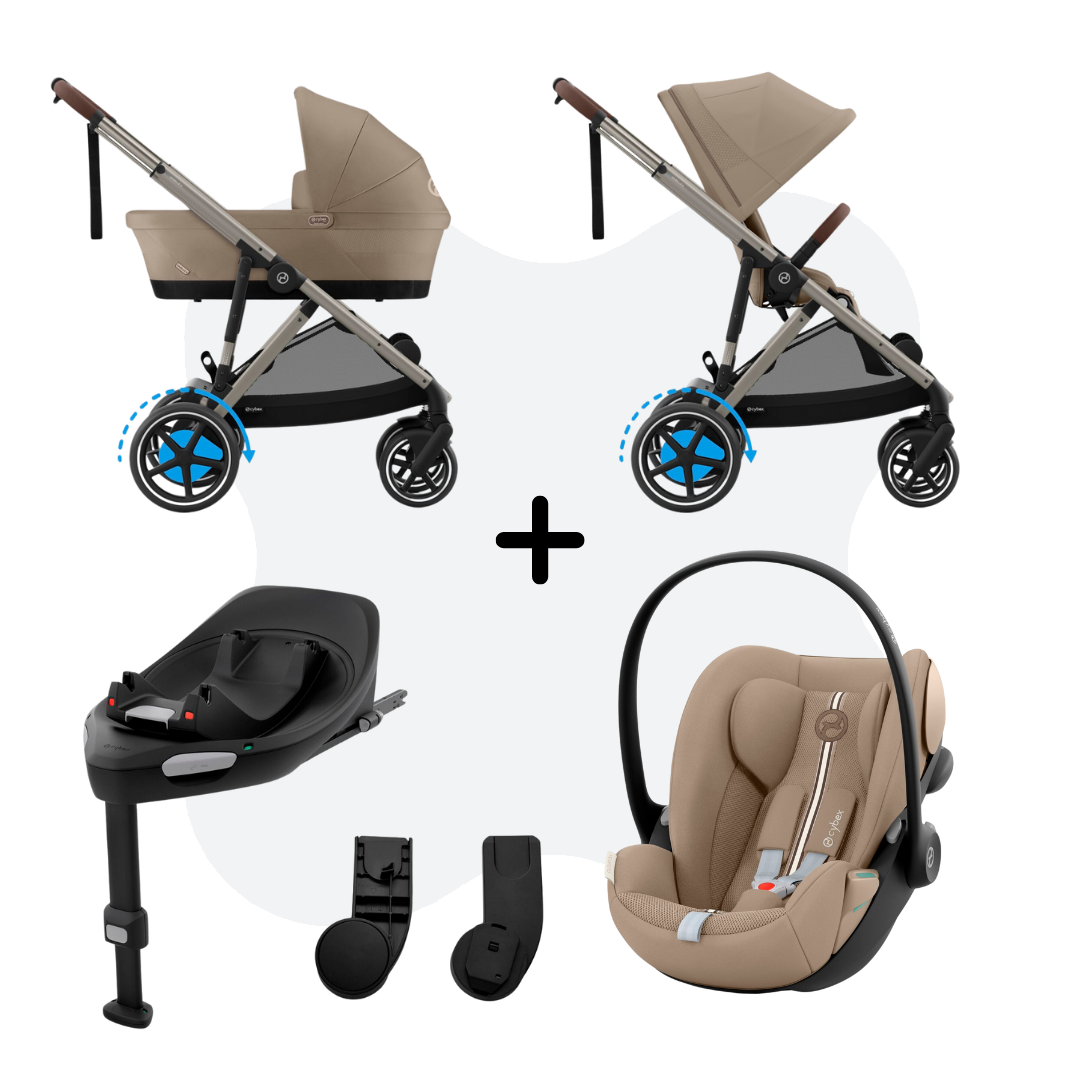 Cybex E-Gazelle S Mono 4in1 Travelsystem Almond Beige Cloud G