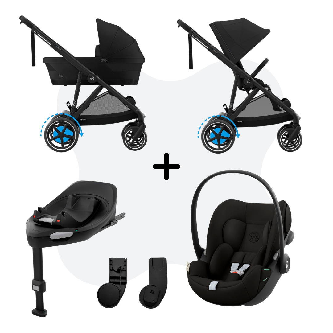 Cybex E-Gazelle S Mono 4in1 Travelsystem Moon Black Cloud G