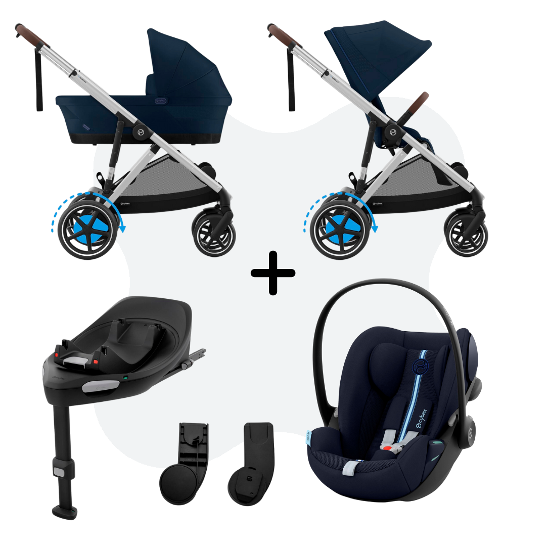 Cybex E-Gazelle S Mono 4in1 Travelsystem Ocean Blue Cloud G