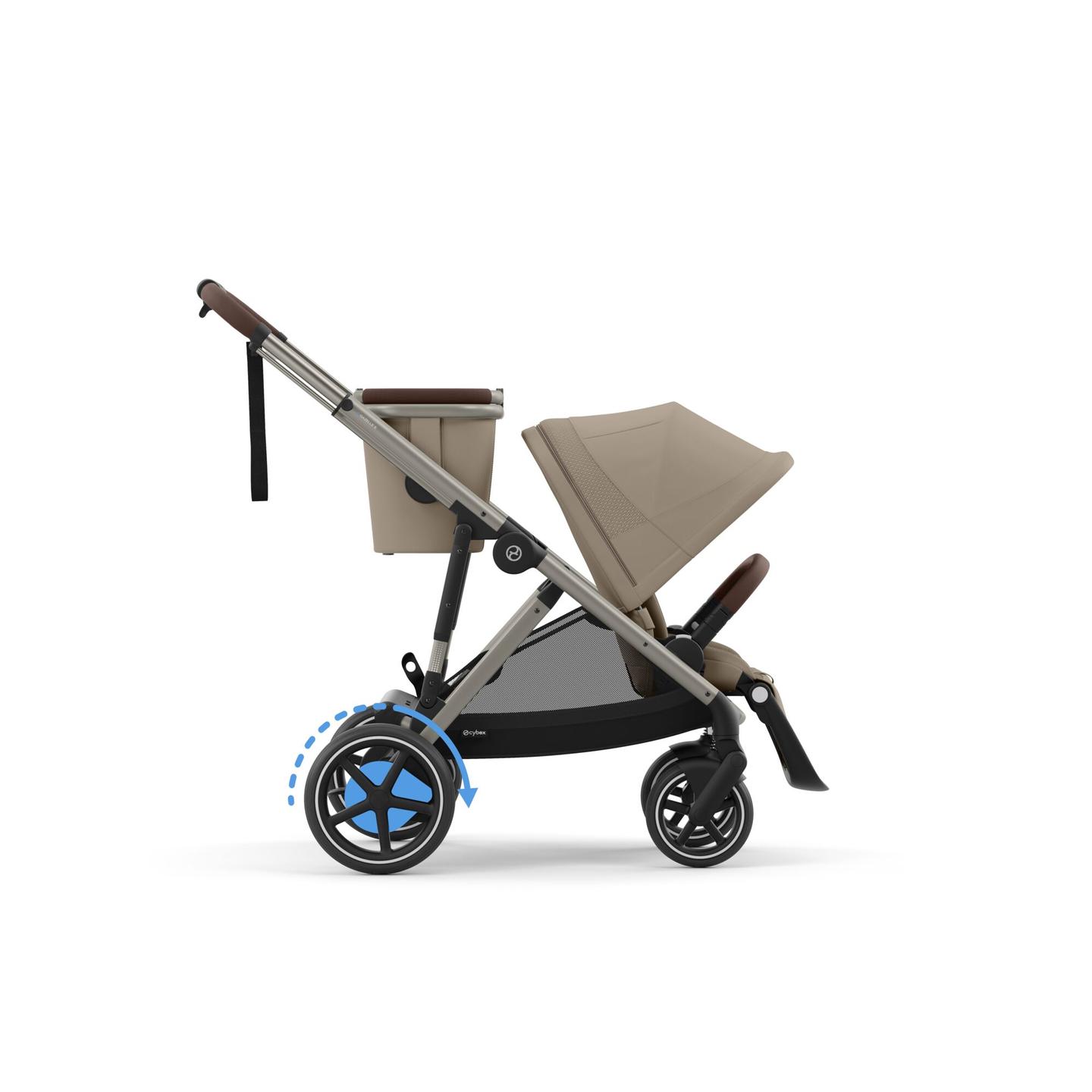 Cybex E-Gazelle Almond Beige - Taupe Chassis