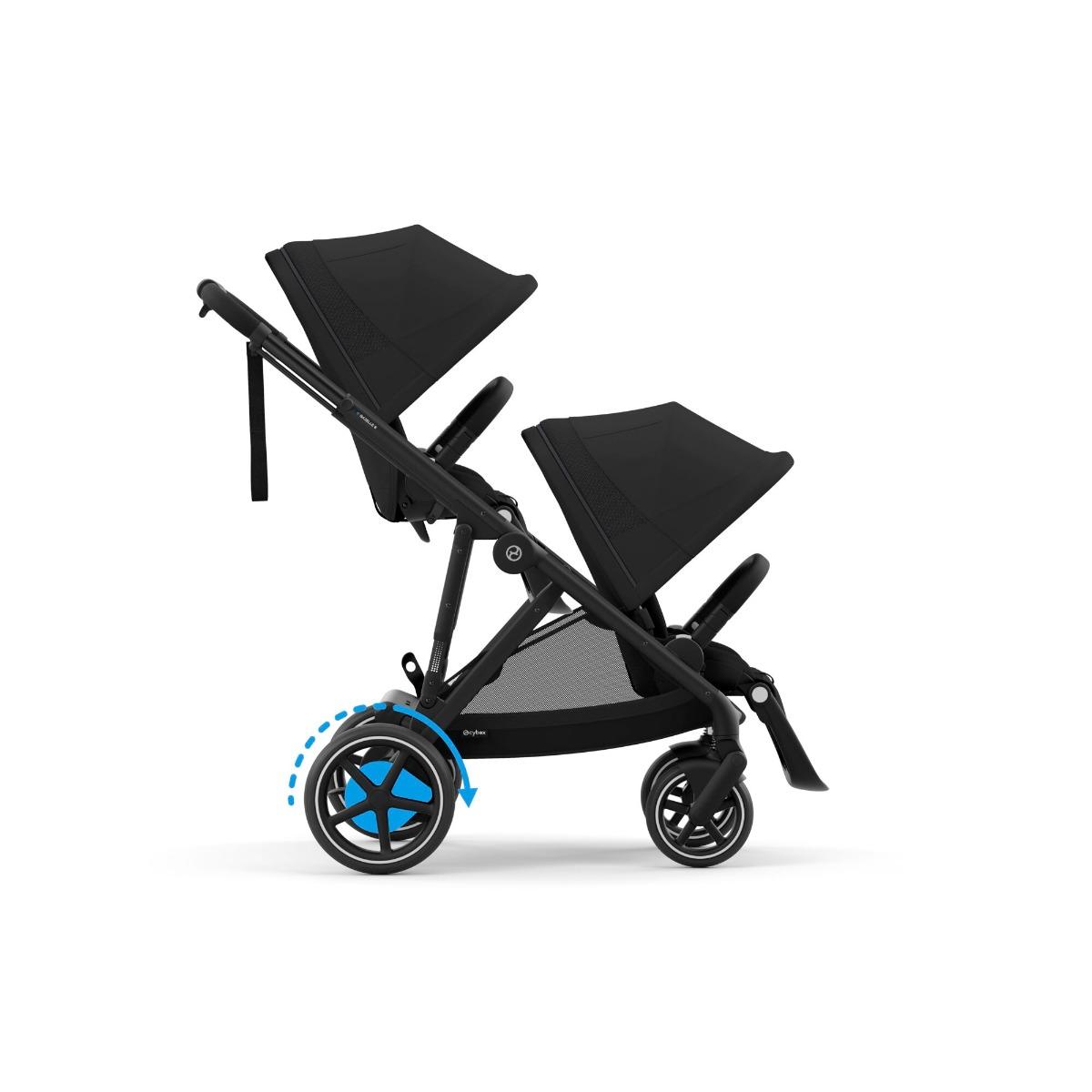 Cybex E-Gazelle S Duo met 2 Zittingen Moon Black