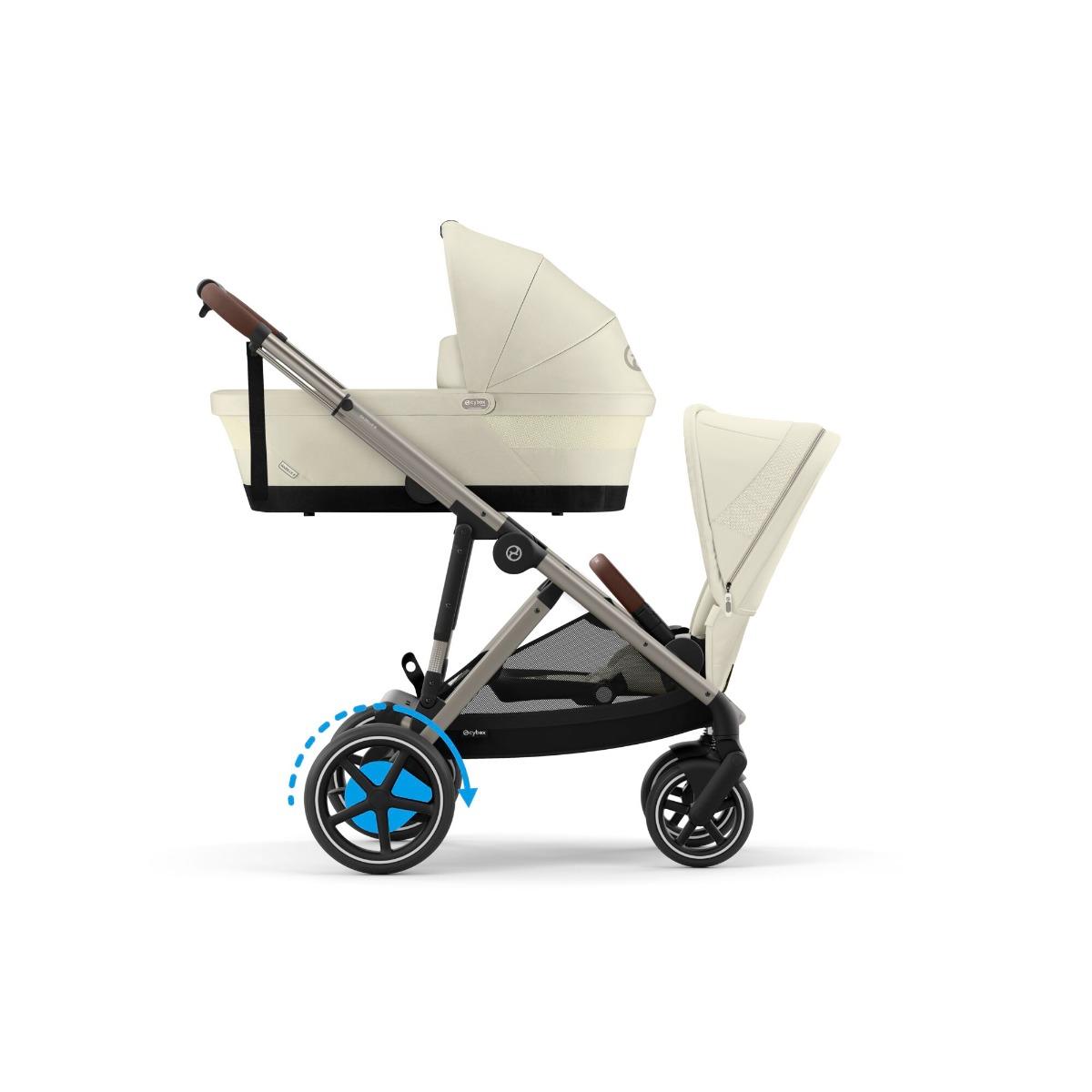 Cybex E-Gazelle S Duo Seashell Beige Compleet